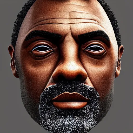 Prompt: portrait of idris elba claymation, by giuseppe arcimboldo and paul barson and annie leibovitz and faith yata and artgerm and alphonse mucha, photorealistic, f 1. 8, soft lightning, high detail, 8 k