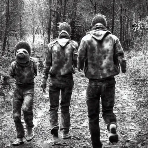 Prompt: i'm going insane i'm losing my mind my sanity is draining the skinwalker flesh babies are after me they're at my door i see them on my trail cam walking in armies towards my house please help me im schizophrenic episode paranoia attack