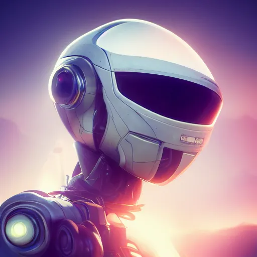 Image similar to beautiful portrait of a mecha astronaut alone on a distant planet with spaceship destroyed, octane render, trending on artstation, hyperrealistic, character photography