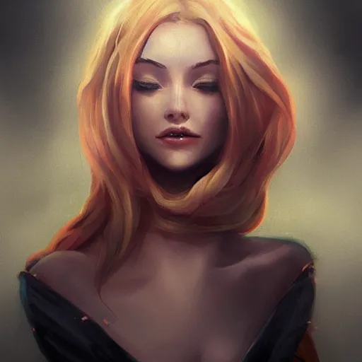 Image similar to beauty woman, trending on artstation, 30mm, by Bowater Charlie