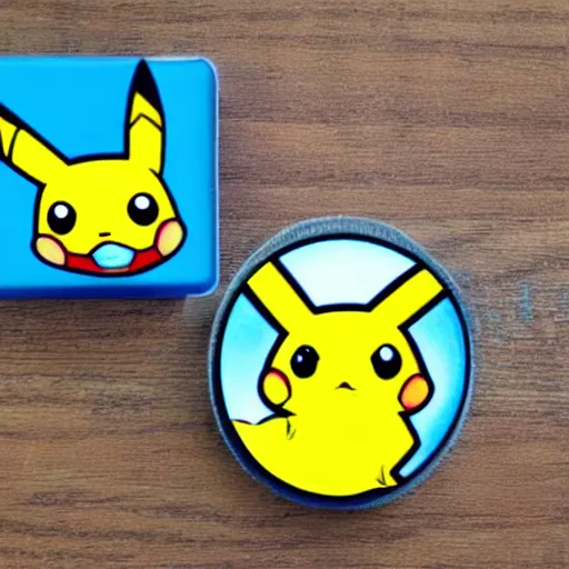 Image similar to an eraser shaped like Pikachu.