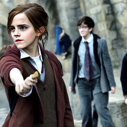 Prompt: Emma watson as harry potter