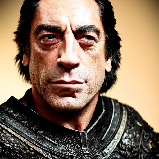 Image similar to Javier Bardem as Lord Nyax, photo, detailed, 4k