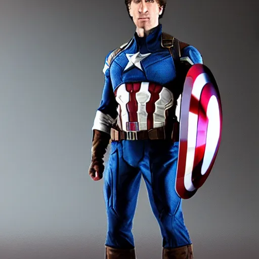 Prompt: Todd Howard of Bethesda Game Studios as Captain America