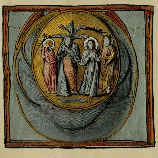 Image similar to Illustration from the lost book Phylacteriae Vivussectio, on the nature of the triune soul and the unneeded parts