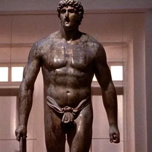 Image similar to greek statue of Roman Emperor in American Psycho (1999)