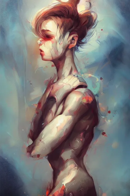 Prompt: a person with tourette's syndrome, by ross tran, oil on canvas