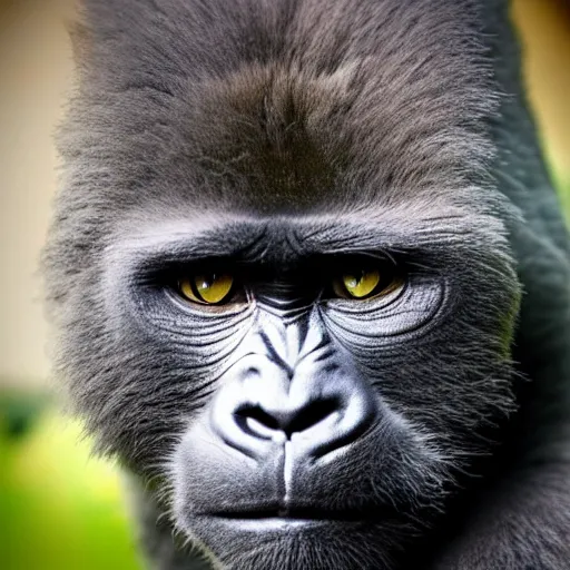 Image similar to a cat - gorilla - hybrid, animal photography