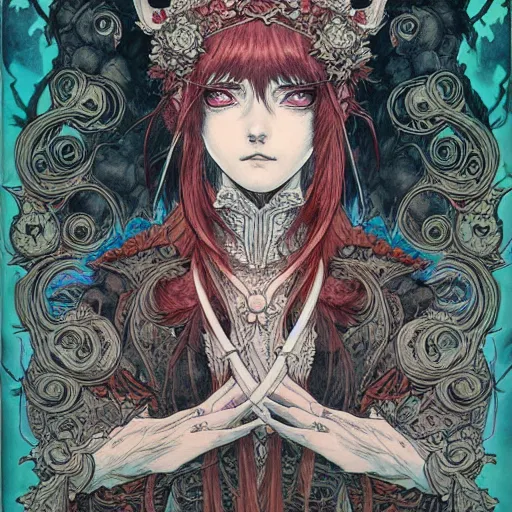 Image similar to prompt: Portrait painted in world of Warcraft style drawn by Vania Zouravliov and Takato Yamamoto, inspired by Fables, intricate acrylic gouache painting, high detail, sharp high detail, manga and anime 2000