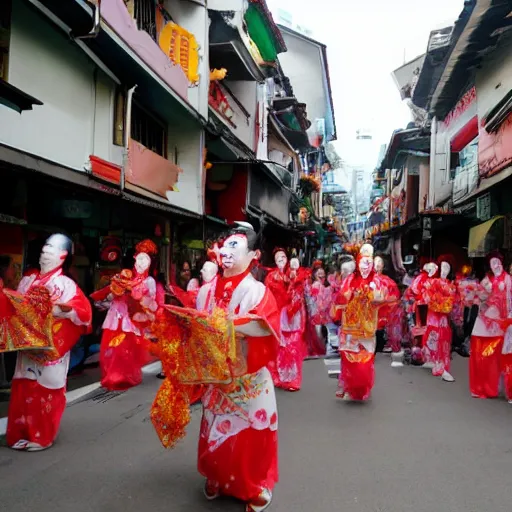 Prompt: taiwan hungry ghost festival