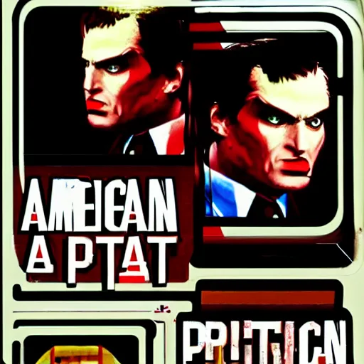 Image similar to american psycho, nintendo 6 4 game graphics visual aesthetic