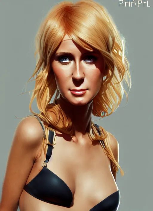 Prompt: paris whitney hilton, evangelion, au naturel, hyper detailed, digital art, trending in artstation, cinematic lighting, studio quality, smooth render, frostbite 3 engine rendered, art style by klimt and nixeu and ian sprigger and wlop and krenz cushart