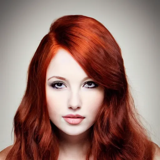 Image similar to a beautiful young woman with auburn hair