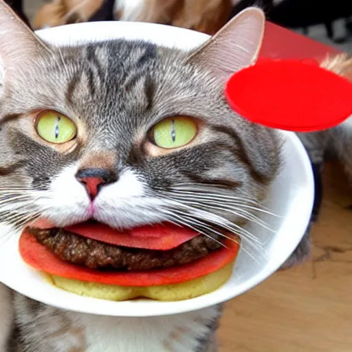 Image similar to cat hamburger