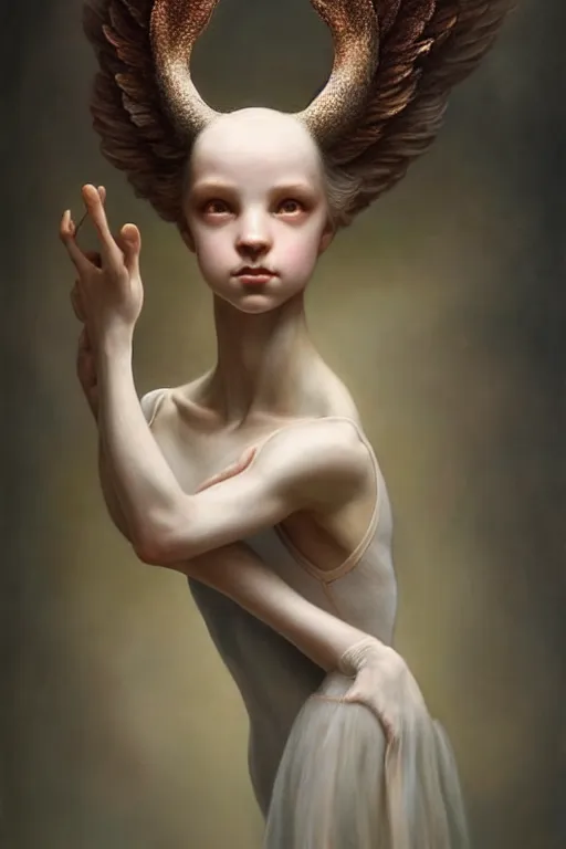 Image similar to ultra realistic, beautiful teenage ballerina, in the style of peter mohrbacher by weta digital and beth cavener, high face symmetry, intricate, masterpiece, award winning, high face symmetry, intricate