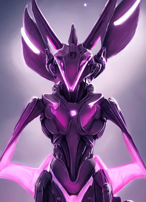 Prompt: cinematic goddess full shot, beautiful stunning hot anthropomorphic robot mecha female dragon, sleek dragon head, metal ears, led purple eyes, smooth fuschia skin, smooth silver armor, floating in space, eating a planet, epic proportions, epic size, epic detail, furry art, dragon art, giantess art, warframe fanart, furaffinity, octane