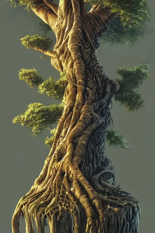 Prompt: a tree, art by stanley artgerm, intricate, elegant, highly detailed, smooth, sharp focus, artstation