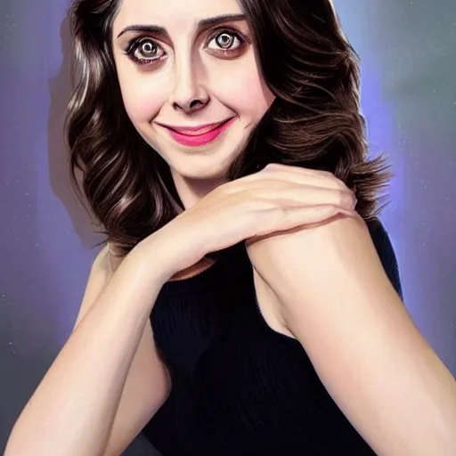 Image similar to “Alison brie, beautiful, highly detailed portrait, photorealistic, ultra-detailed, 3d, cartoon, Up”