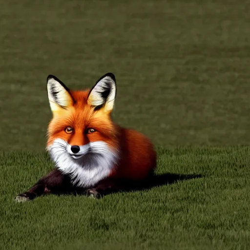 Image similar to professional emoji of a fox, high quality, HD, minimalist, 8K, famous