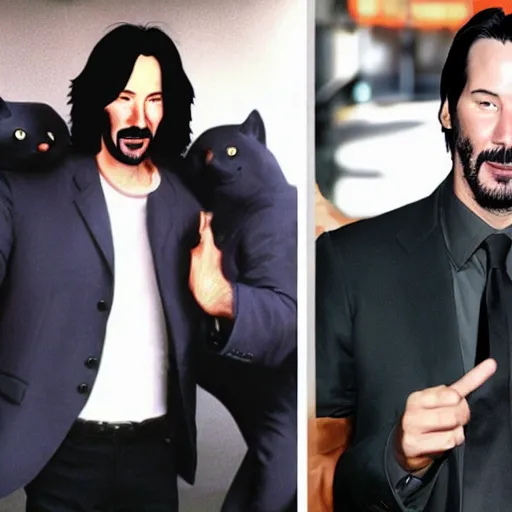 Prompt: Keanu Reeves Furry