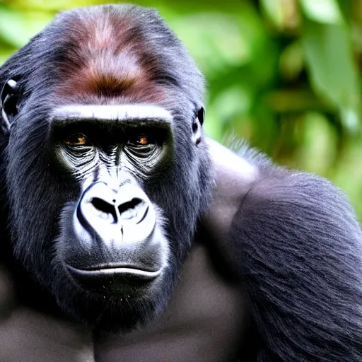 Image similar to Human-gorilla hybrid