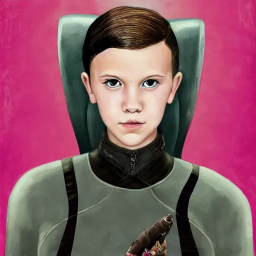Prompt: epic portrait of millie bobby brown