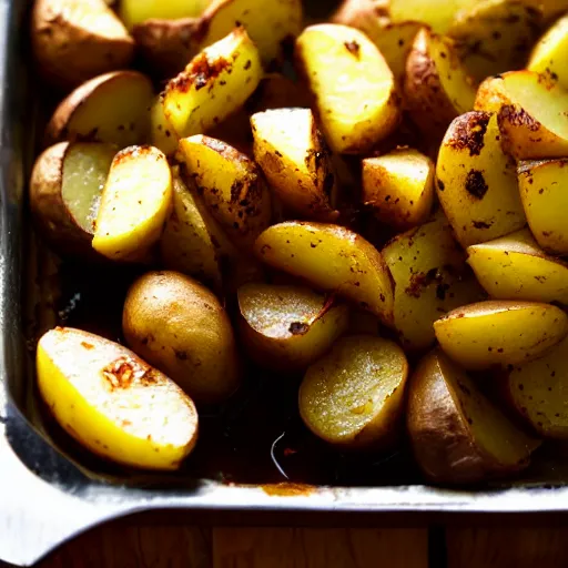 Prompt: Sliced Hackleback Potato. Cookbook photo. Close-up, detailed.