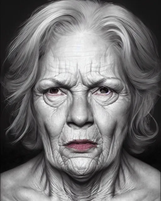 Prompt: ugly adult woman character portrait, by james gurney, highly detailed, dynamic shadows, 4 k, splash art