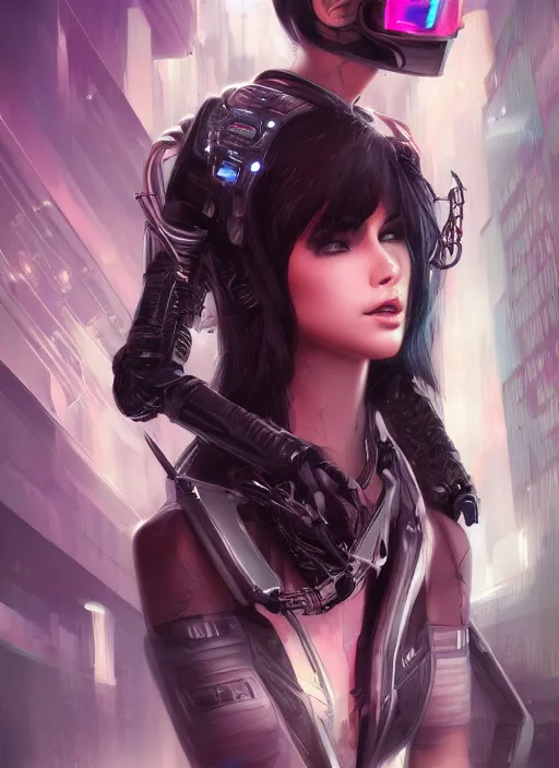 Image similar to teen elf, cyberpunk, black hair, gorgeous, amazing, elegant, intricate, highly detailed, digital painting, artstation, concept art, sharp focus, illustration, art by ross tran