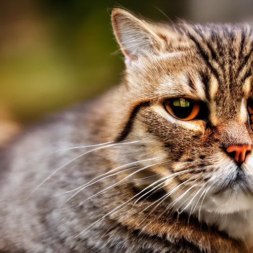 Image similar to portrait photo still of garfield real life, 8 k, 8 5 mm f 1. 8