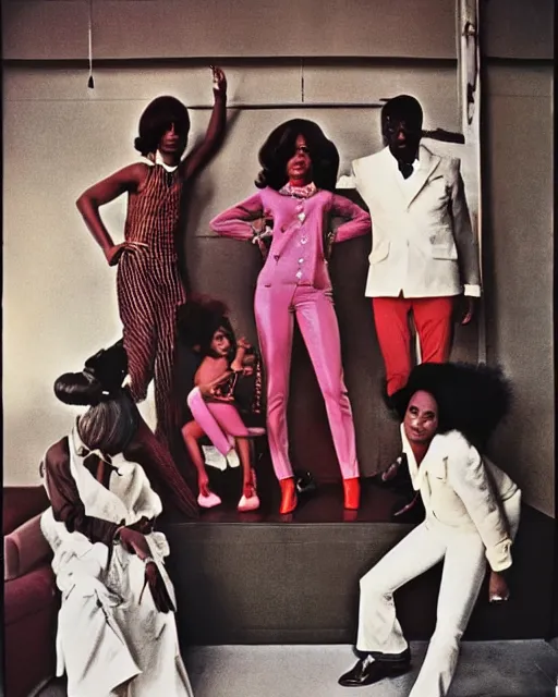 Prompt: 1970 Harlem eccentrics, by Annie Liebowitz