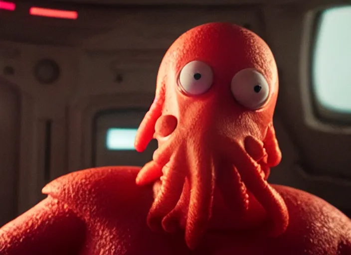 Image similar to film still of zoidberg in the new scifi movie, 4 k