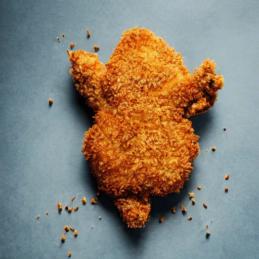 Image similar to a photo of a breaded chicken, professional, studio, 4 k