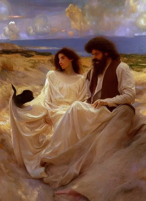 Image similar to a painting so beautiful and universally loved it creates peace on earth, profound epiphany, atmospheric, by john singer sargent and agostino arrivabene and joaquin sorolla