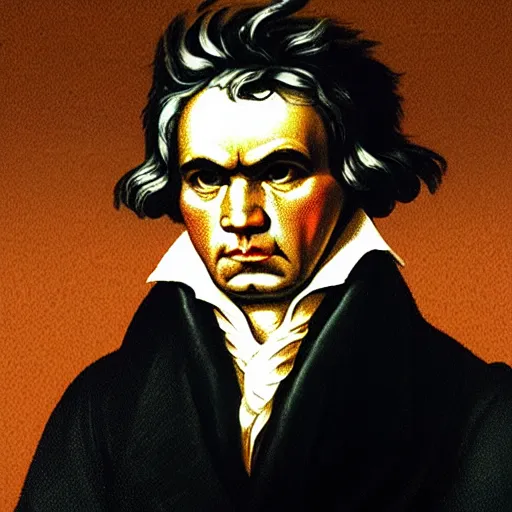 Prompt: beethoven ode to joy visual representation