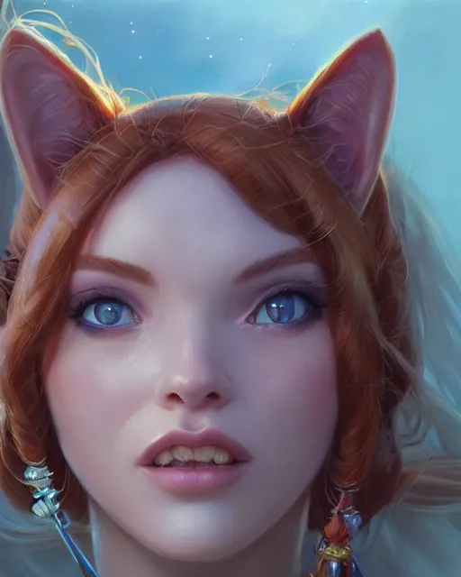 Image similar to miss fortune the cat | highly detailed | from the pixar film sneaky cats | very intricate | cinematic lighting | award - winning | closeup portrait | by donato giancola and mandy jurgens and charlie bowater | featured on artstation