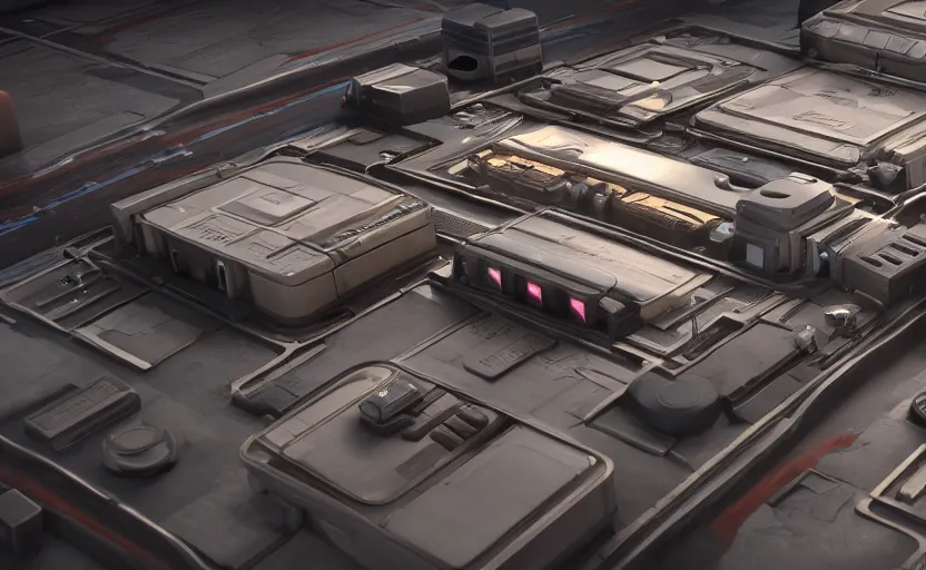 a city inside a car battery, photorealistic 3D render, Stable