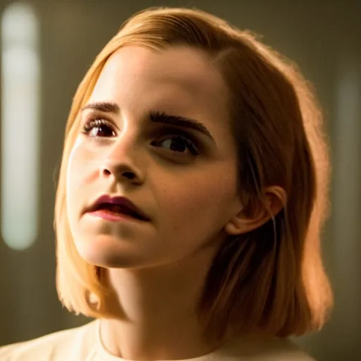 Prompt: Emma Watson in Star Trek, XF IQ4, f/1.4, ISO 200, 1/160s, 8K, Sense of Depth, color and contrast corrected, NVIDIA NGX, Dolby Vision, symmetrical balance, in-frame