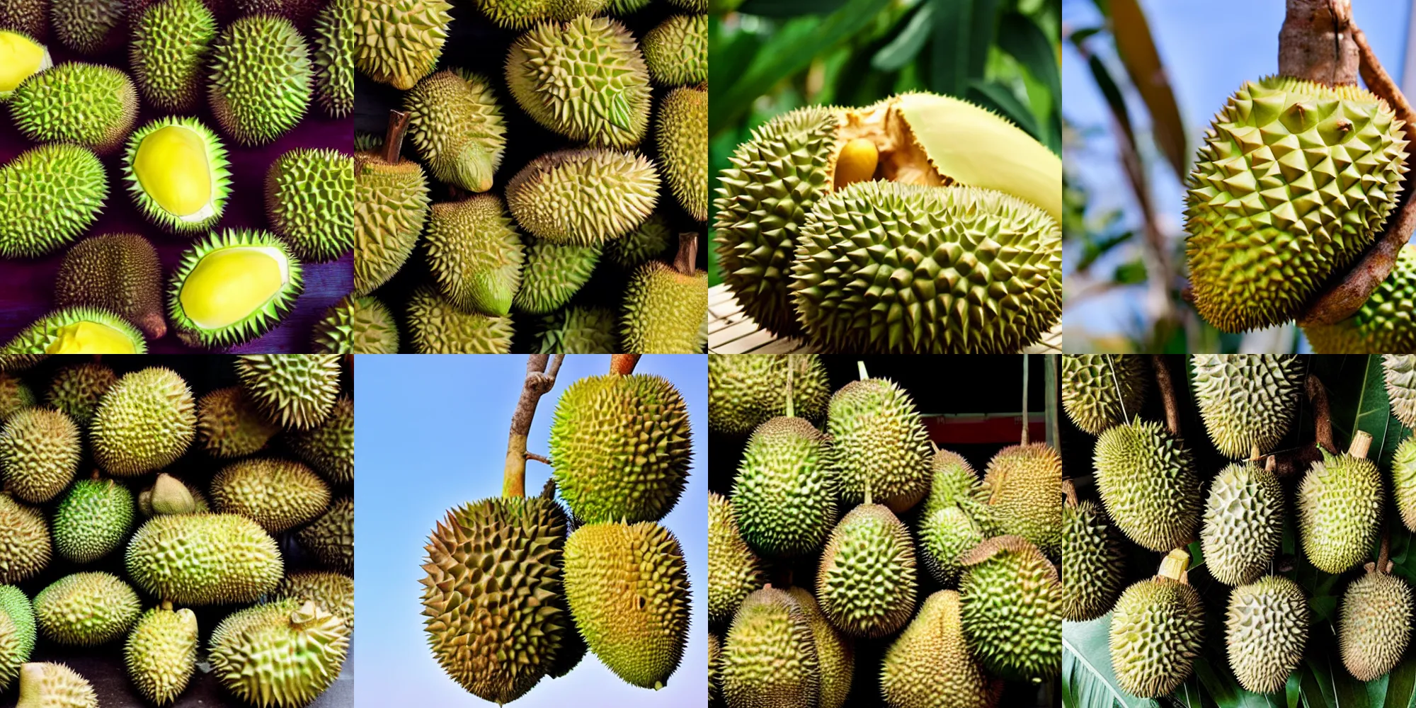 Prompt: durian fruit