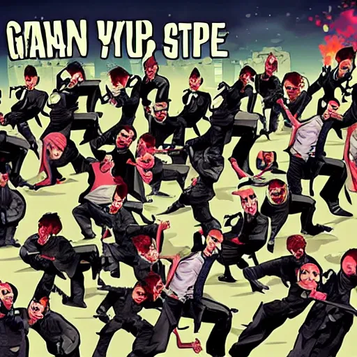 Image similar to gangnam style apocalypse