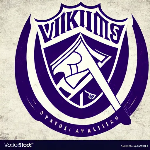 Image similar to nhl logo detailed vector vikings