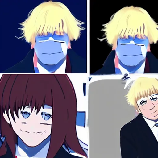 Image similar to Boris Johnson anime