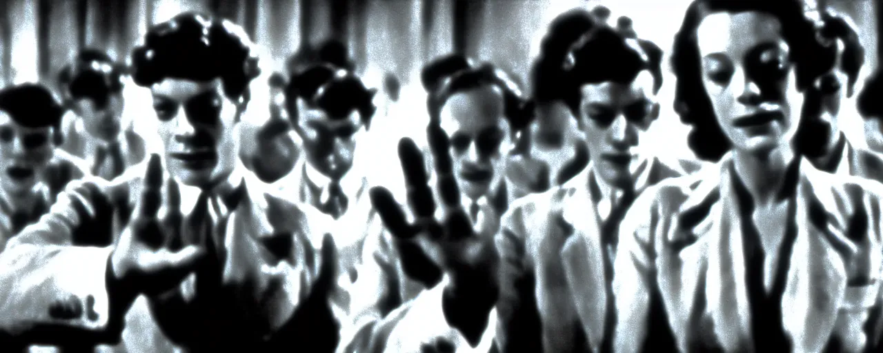 Image similar to invasion of the body snatchers from 1920 by walter murnau, black and white, cinestill,