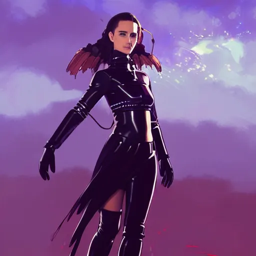 Prompt: a beautiful!! natalie portman model, wearing futuristic looking leather dress outfit with mayan pattern and native style, jrpg aztec street fashion, gapmoe yandere grimdark, trending on pixiv fanbox, painted by greg rutkowski makoto shinkai takashi takeuchi studio ghibli, akihiko yoshida