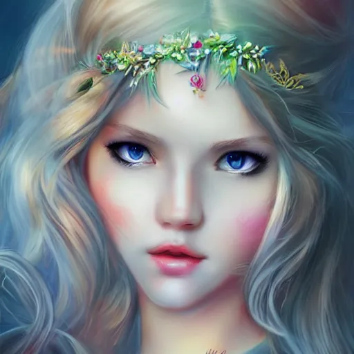 Image similar to realistic beautiful gorgeous natural cute, fantasy, elegant, lovely, princess girl, art drawn full hd, 4 k, highest quality, in artstyle by professional artists wl