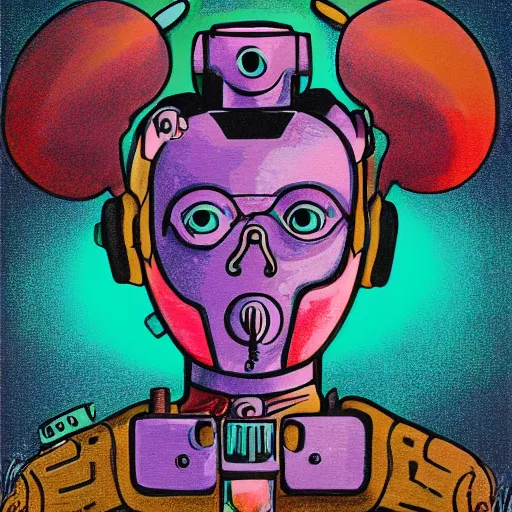 Image similar to A self portrait of DreamBotMothership