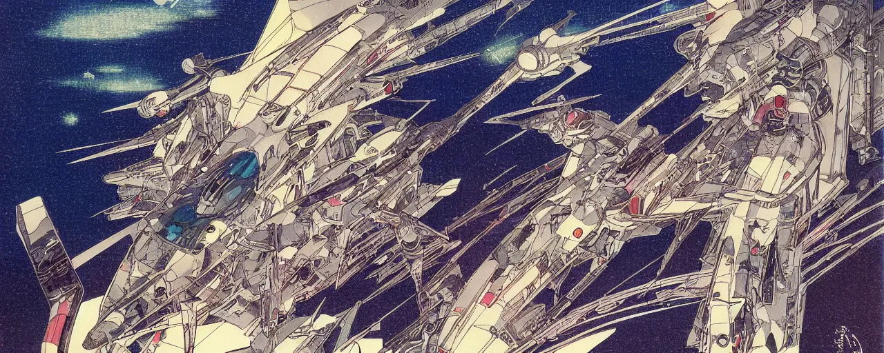 Image similar to seastorm at night in the center of a futuristic sci-fi asian city, blade runned color palette, by Yasunari Ikenaga, Yamato, Macross, Mucha
