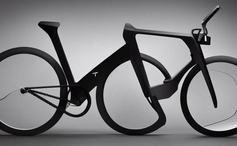 Prompt: Concept bicycle designed by Tesla, professional photo