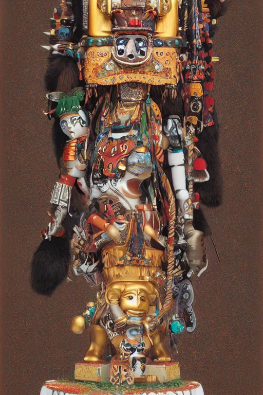 Prompt: Hopi kachina, Warhammer, highly detailed, artstation, illustration, art by Gustav Klimt and Range Murata and Ilya Kuvshinov and Sakimichan