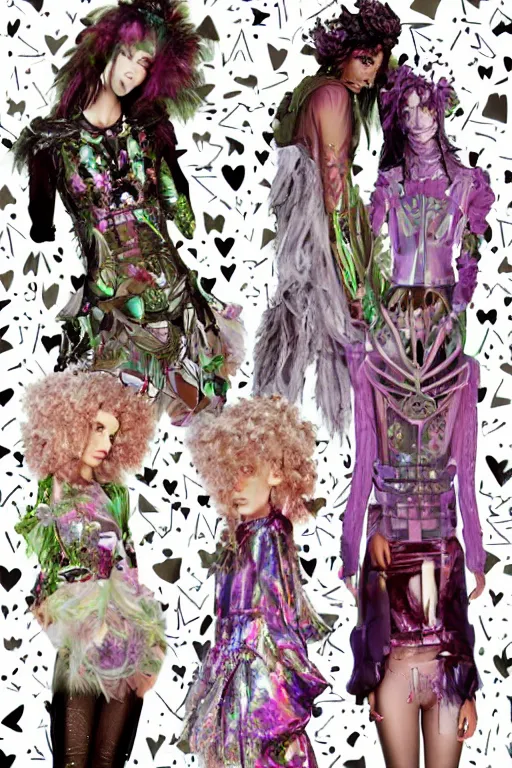 Image similar to scifi ethereal forestfolk cybernetic fairy valentino fashion, cinematic